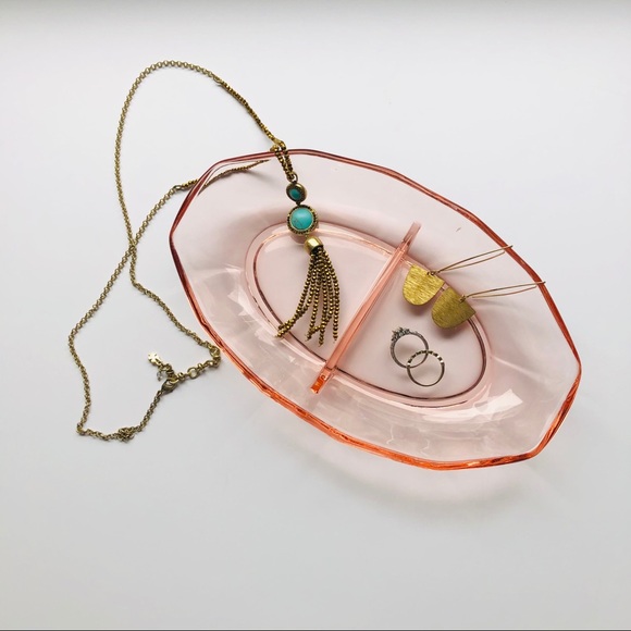 Other - Vintage | Pink Glass Jewelry Tray